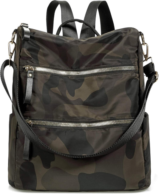 Women Nylon Backpack Purse Handbags and Shoulder Bag College Bookbags anti Theft Travel Purses Casual Daypack